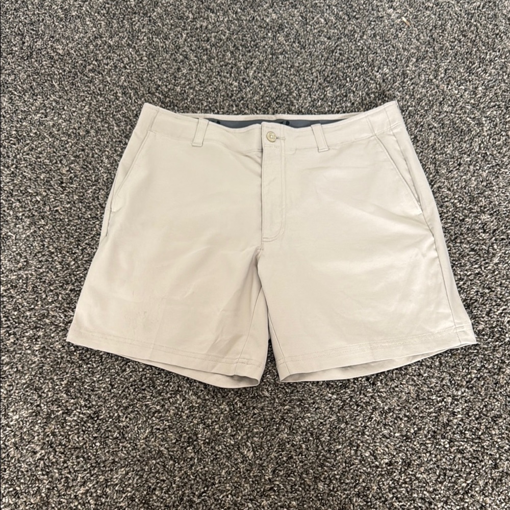 Grand Slam Tan Flat Front Shorts
